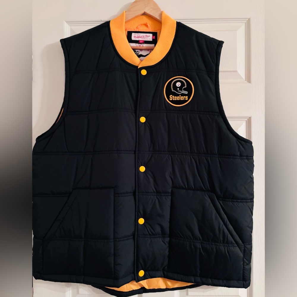 Pittsburgh Steelers NFL Men's Throwback Vest by Mitchell & Ness